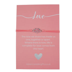 Woodside Home Living Keepsake Letterbox Bracelet - Love Silver Heart