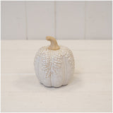 Natural Glazed Pumpkin Ornament - Medium