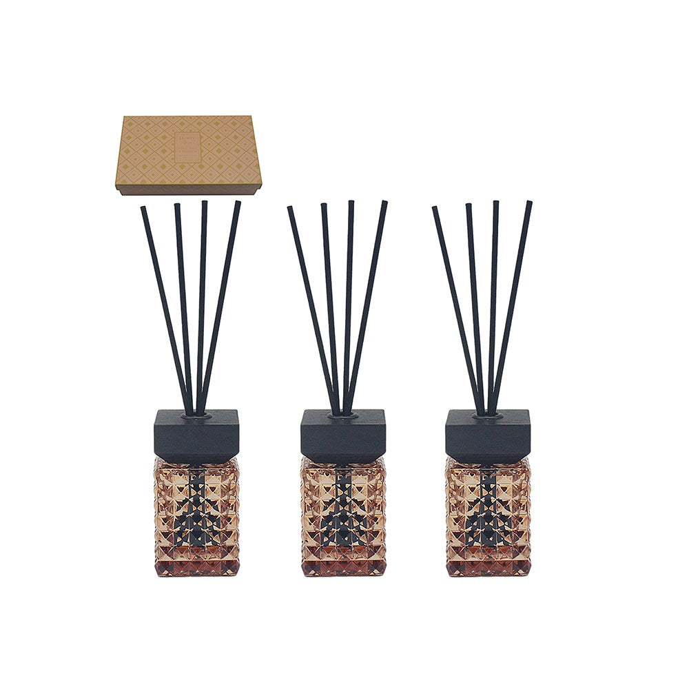 Desire Aroma Set of 3 Reed Diffusers in Gift Box - Various Fragrances
