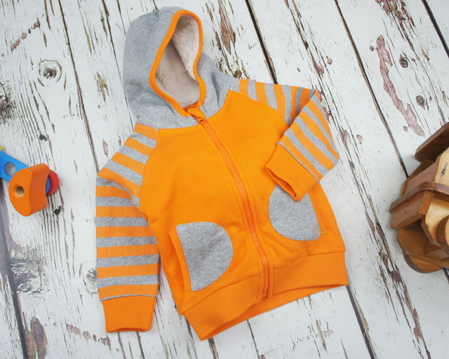 Blade & Rose Orange Stripe Hoodie Age 0-6 Months