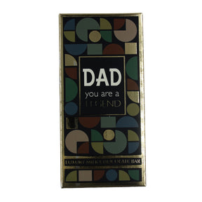 Luxury Milk Chocolate Greetings Bar - Dad