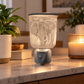 Cello Porcelain Plug In Electric Wax Melt Warmer - Elephant