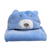 Woodside Home Living Teddy Bear Hooded Baby Blanket - Various Colours
