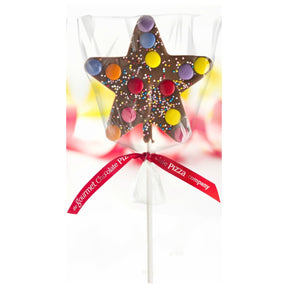 gourmet chocolate star lollipop - milk chocolate