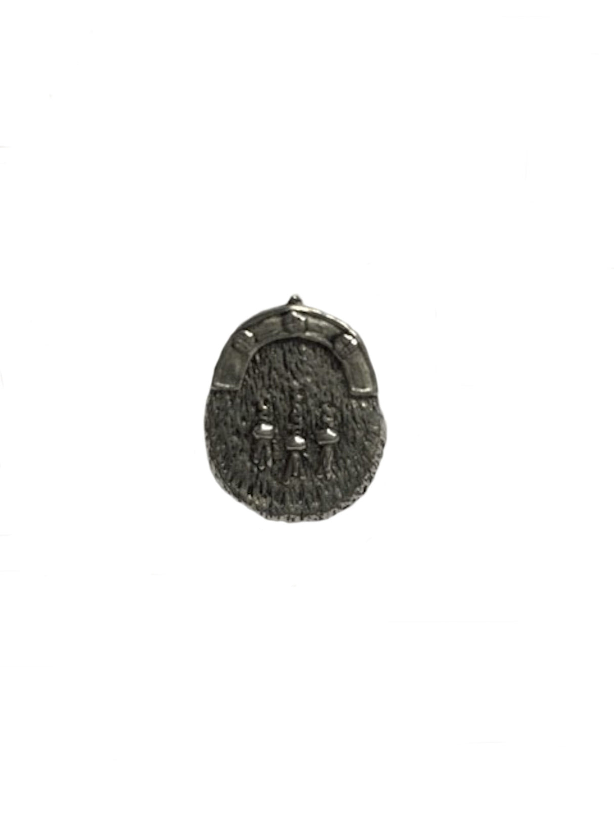 English Pewter Sporran Tie Pin or Lapel Badge