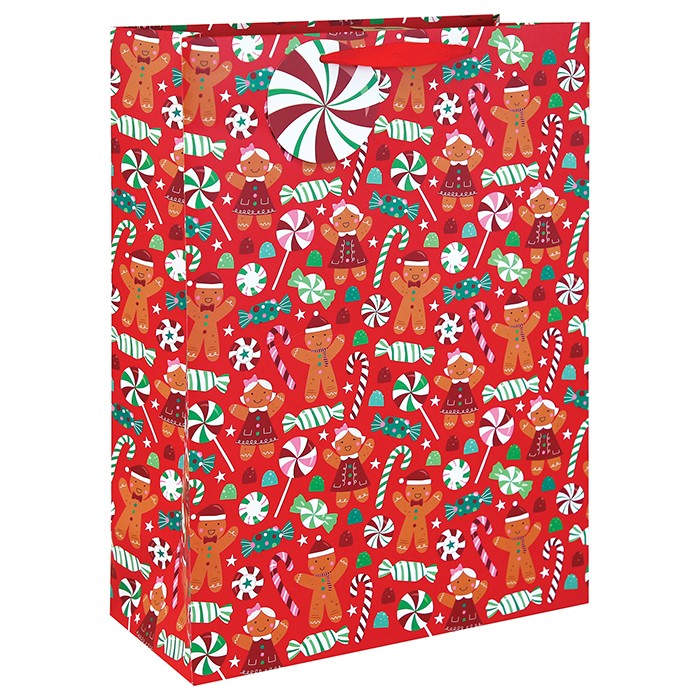 Gingerbread & Sweets Christmas Gift Bag - XL