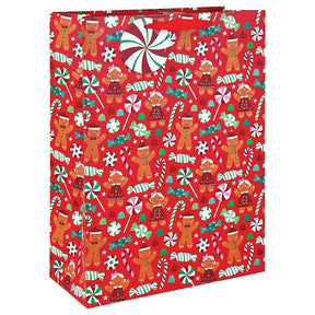Gingerbread & Sweets Christmas Gift Bag - XL