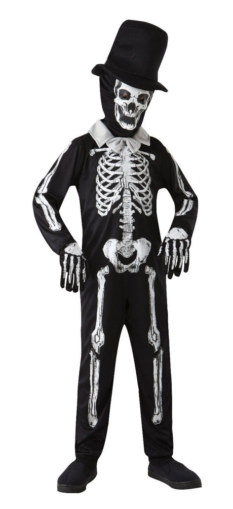 Childs Skeleton Bone Halloween Fancy Dress Zombie  M or L