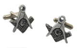 English Pewter Cufflinks - Masonic