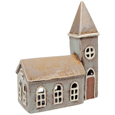 Village Pottery Large Church Tea Light Holder