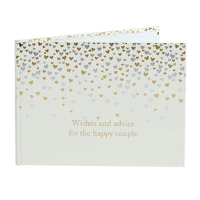 Amore Little Hearts Wedding Guest Book - 40 Pages