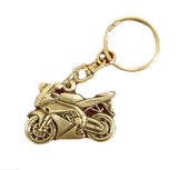 English Pewter Keyring - Motorbike