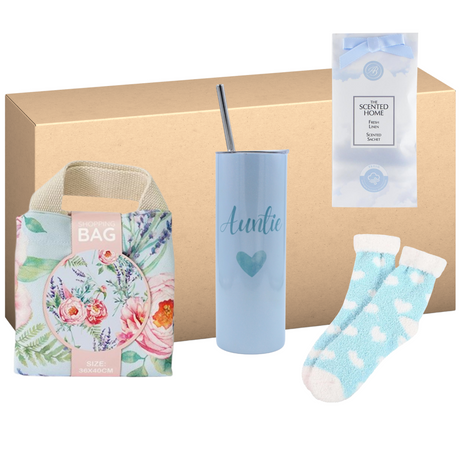 Auntie Heart Bottle Blue Box of Treats