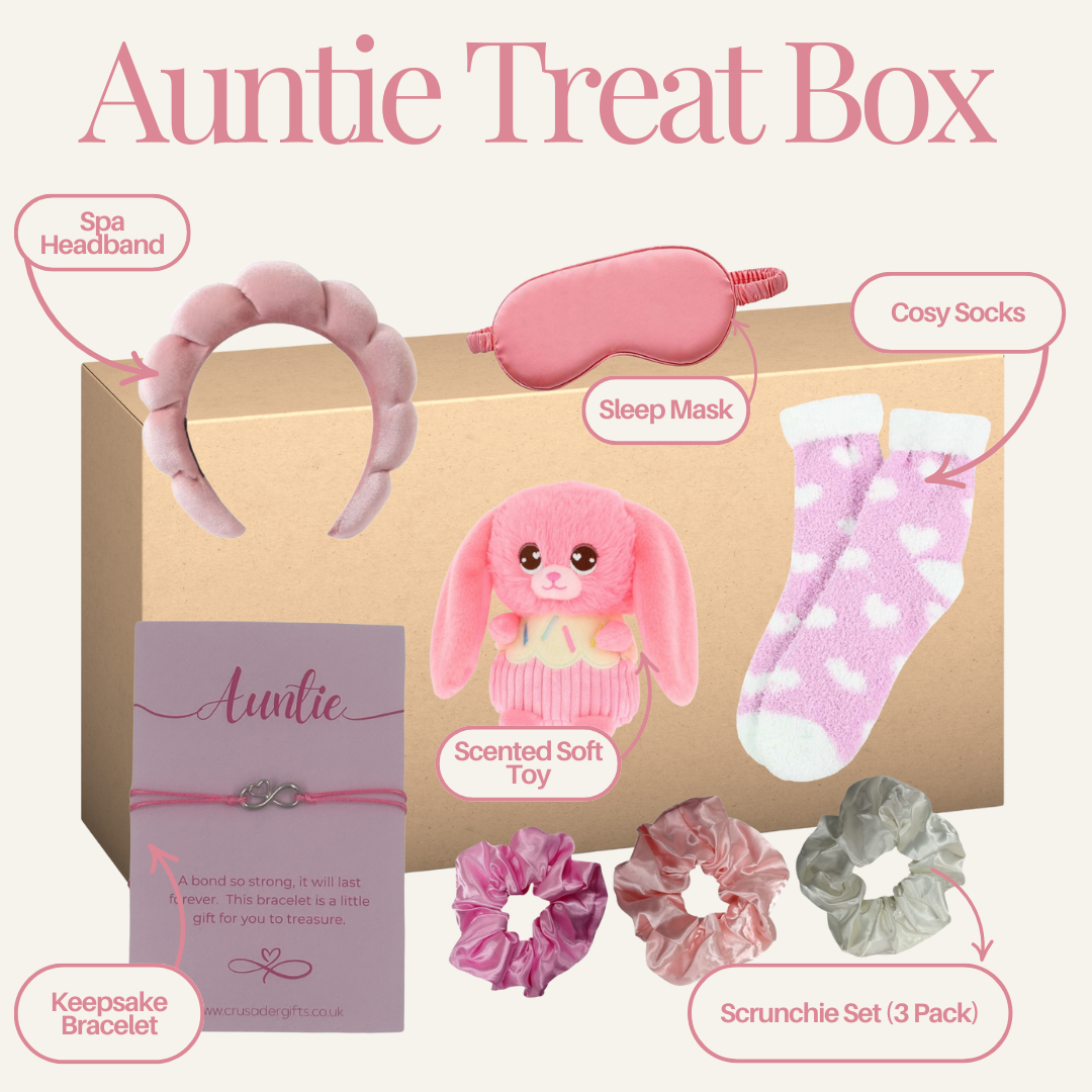 Auntie Pink Infinity Heart Treat Box - Fragrance & Sweet Treats