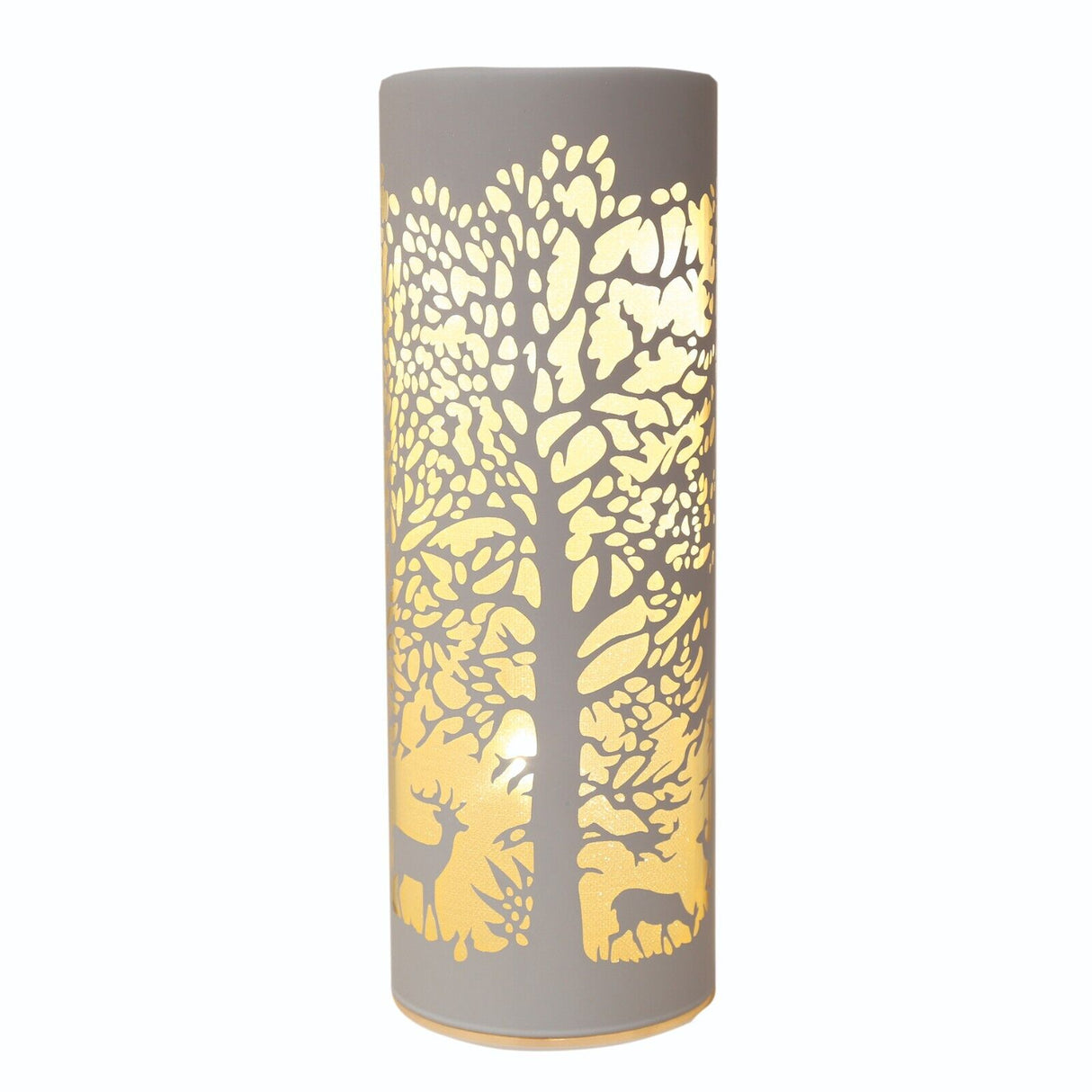 LED Light Up Cylinder Silhouette Christmas Decorations - Various Designs