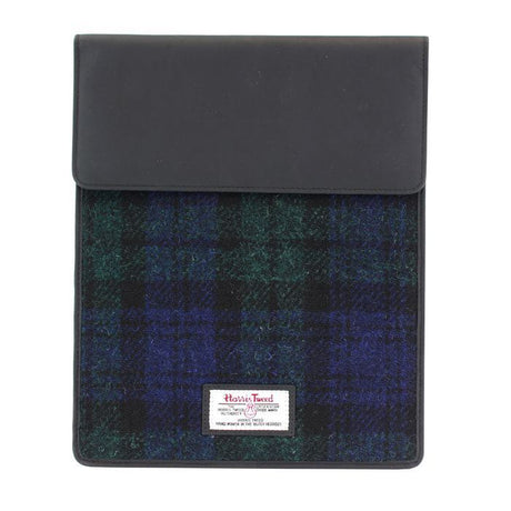 Harris Tweed Tablet Sleeve Case: Bragar Black Watch Tartan