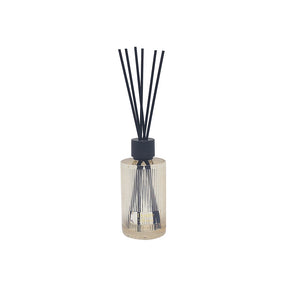 desire aroma 500ml ribbed glass reed diffuser - english pear & freesia