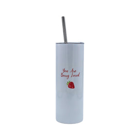 Rainbow White Stainless Steel Drink Bottle - Berry Loved