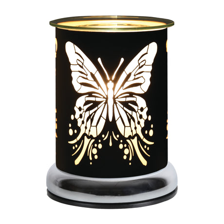 Aroma Electric Wax Melt Burner Touch - Black & Gold Butterfly