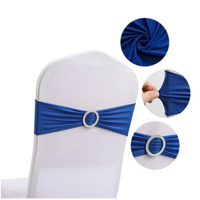 Stretch Chair Cover Band with Buckle Slider - Various Colours