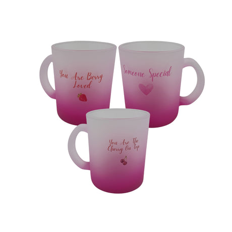 Woodside Home Living Pink Ombre Sentiment Mug - Various 