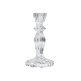 Glass Dinner Candle Holder Ribbed Design - Various Sizes	
