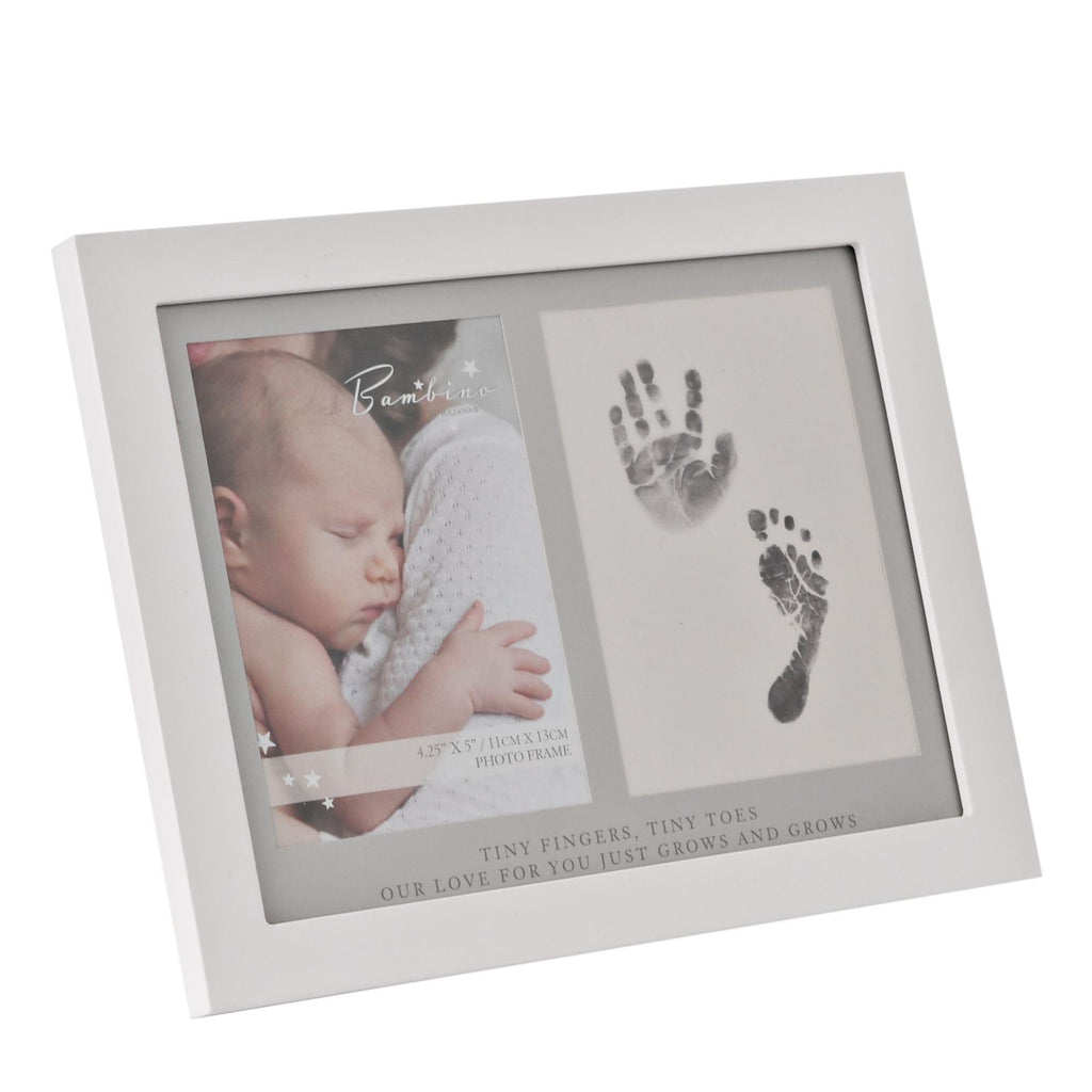 Baby Keepsake photo frame & hand foot print