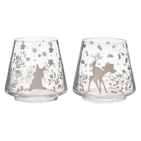 Disney set of 2 glasses 1 Bambi design 1 Thumper design