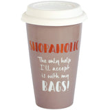 Ultimate Girl Gift Ceramic Travel Mug - Shopaholic