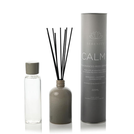 Sophia Serenity Calm Ceramic Reed Diffuser 220ml - Bergamot, Lavender & Sandalwood