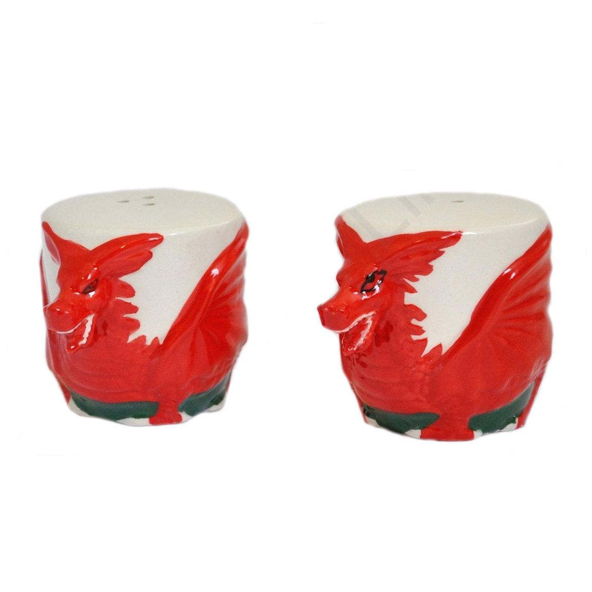 Welsh Dragons Salt & Pepper Pots