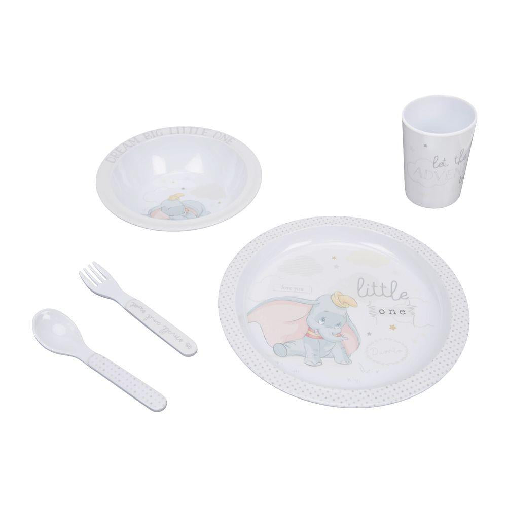 Disney Magical Beginnings 5 Piece Melamine Crockery Set - Dumbo