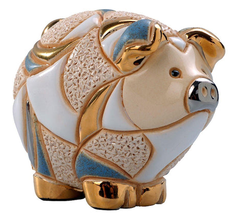 De Rosa Baby Striped Pig Figurine