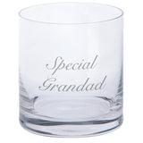 Dartington Crystal Tumbler Glass: Special Grandad