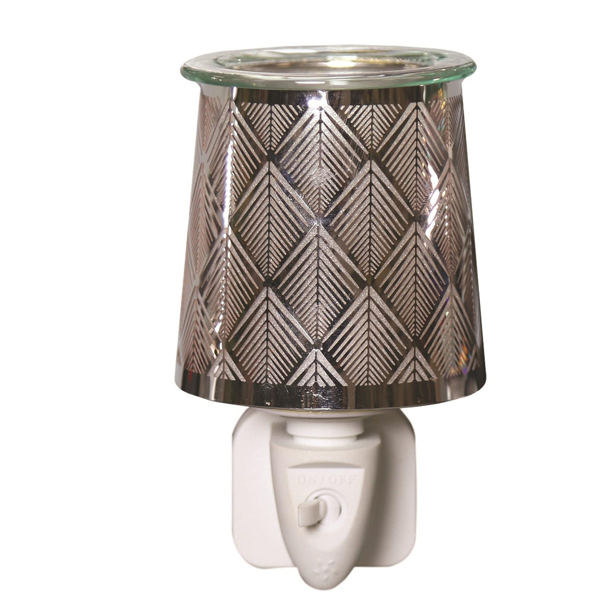 Aroma Wax Melt Burner Plug In - Metal Diamond