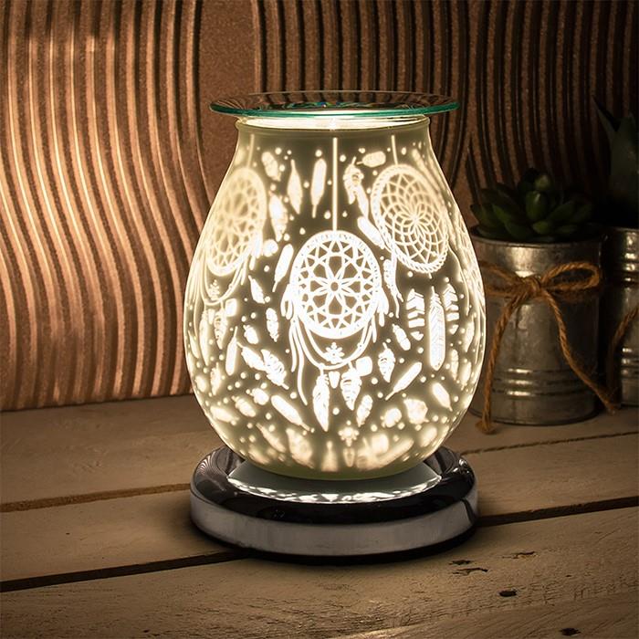 Frost Crystal Electric Wax Burner – Touch Control Aroma Melt Warmer