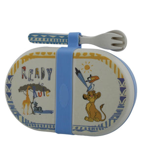 Disney Enchanting Organic Bamboo Snack Box & Cutlery - Simba (Lion King)
