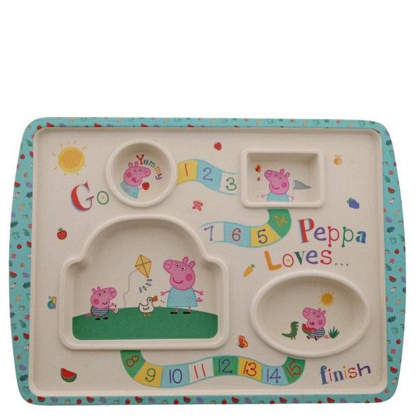 Peppa Pig Organic Bamboo Game Dinner Plate