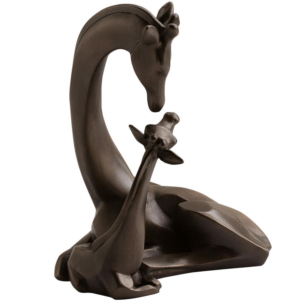 The Gallery Collection Cold Cast Bronze Figurine - Giraffe & Calf