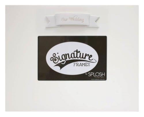 Splosh Signature Frame use as a guest book alternative