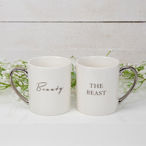 Amore Bone China 2 Mugs Gift Set - Beauty & The Beast