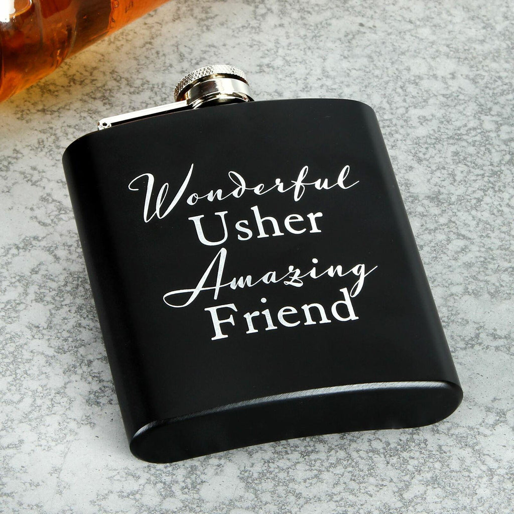 Wonderful Usher Amazing Friend Hipflask Keepsake Gift