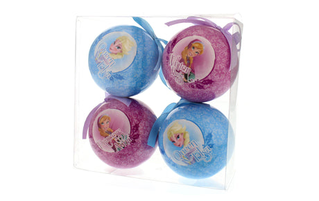 Decoupage Disney Christmas Tree Baubles with Elsa and Anna designs