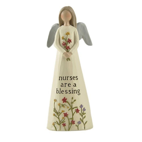 Nurses are a blessing sentiment figurine