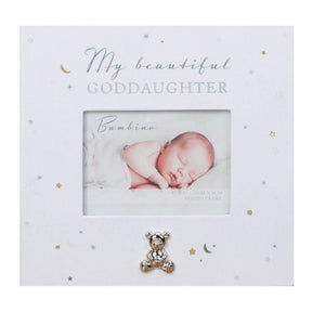 My Beautiful Goddaughter paperwrap photo frame with teddy bear ICON