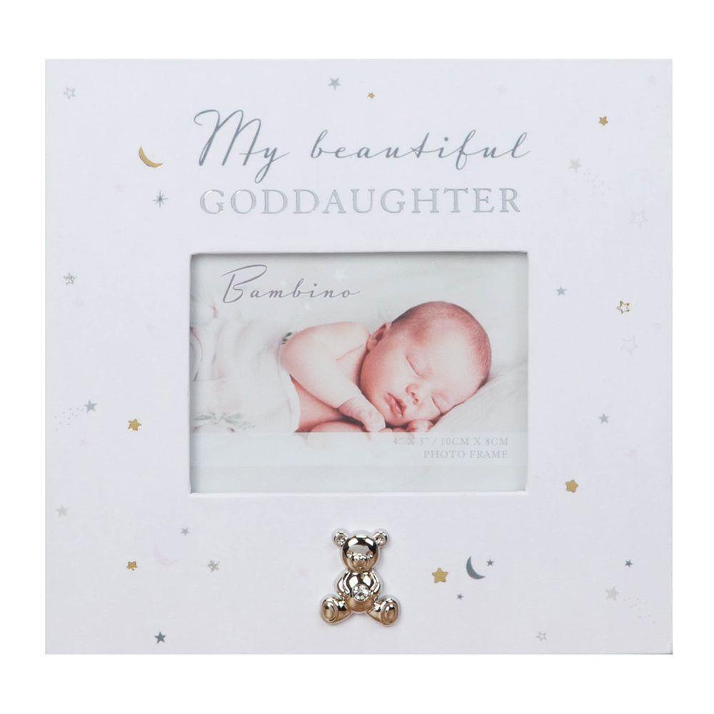 My Beautiful Goddaughter paperwrap photo frame with teddy bear ICON