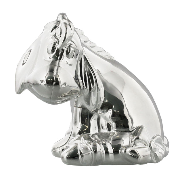 Eeyore Money Savings Bank in silver plate finish