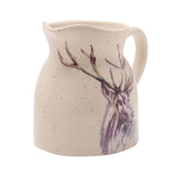 Ceramic Jug with Stag illustration designed by Meg Hawkins