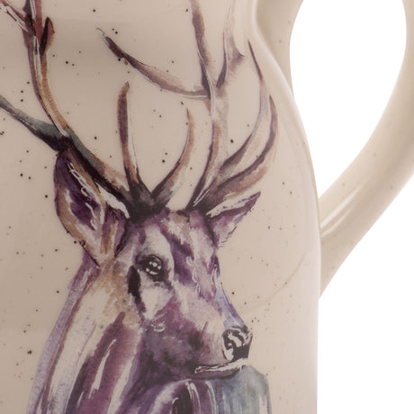 Meg Hawkins Ceramic Jug 18cm - Stag