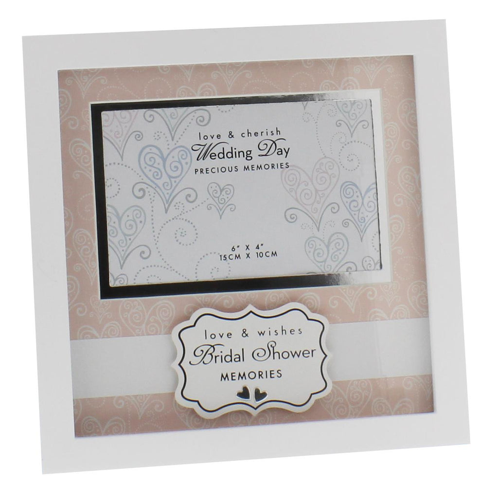 Bridal Shower Memories design Wedding photo frame 6x4"